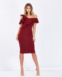 Arusha Frill Cold-Shoulder Dress by Tussah at The Iconic